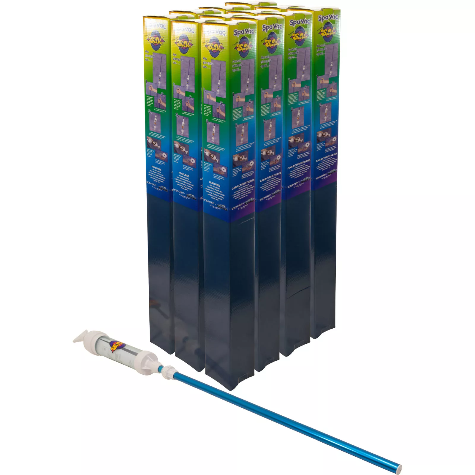 Paradise Spa Vac, Rola-Chem, 7ft, 12 Pack Single Boxed Case | NPSV12